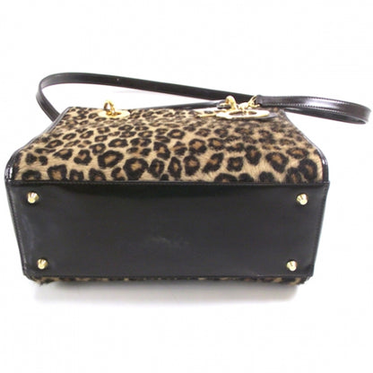 Christian Dior Pony Hair Leopard Print Medium Lady Dior 4 of 9