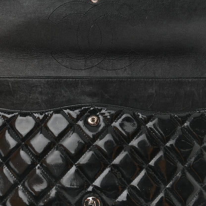Chanel Patent Quilted Maxi Double Flap Black 11 of 11