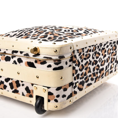Valentino Garavani Calf Hair Leopard Print Rolling Luggage 6 of 34