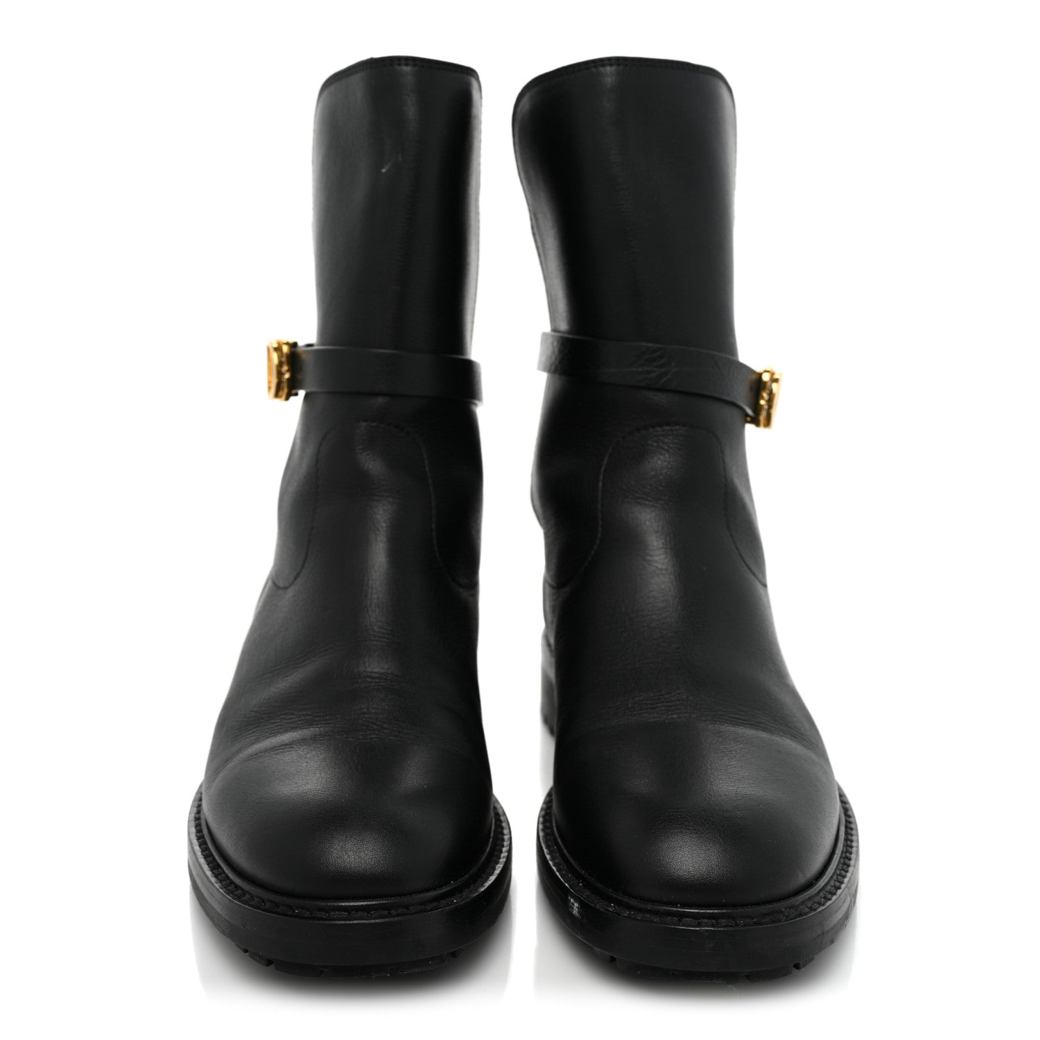 Christian Dior Calfskin Empreinte Ankle Boot 37.5 Black 2 of 14