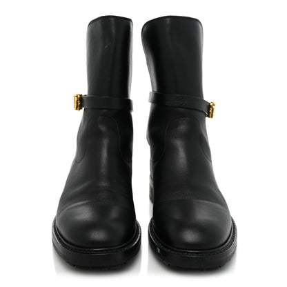 Christian Dior Calfskin Empreinte Ankle Boot 37.5 Black 2 of 14