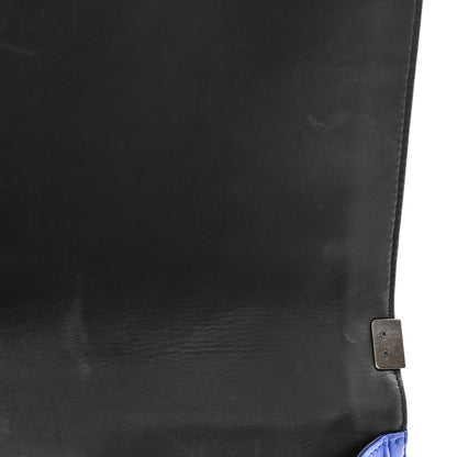Chanel Lambskin Quilted Large Boy Flap Blue Black 11 of 12