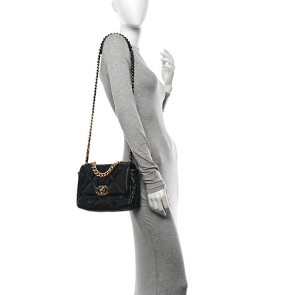 Chanel Lambskin Quilted Medium Chanel 19 Flap Black 2 of 11