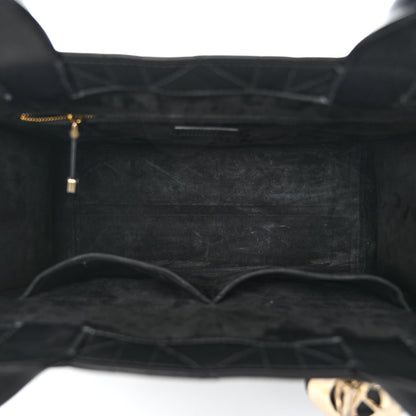 Christian Dior Calfskin Macro Cannage Medium Book Tote Black 5 of 10