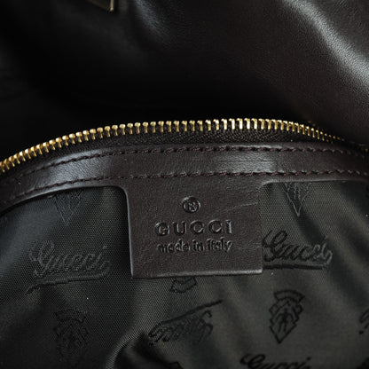 Gucci Python Large Indy Top Handle Hobo Brown 6 of 7