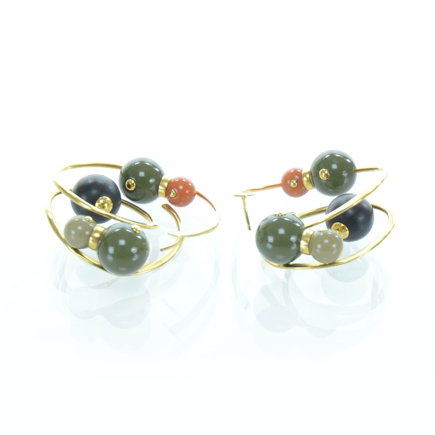 Louis Vuitton Hoop Earrings Gold 1 of 4