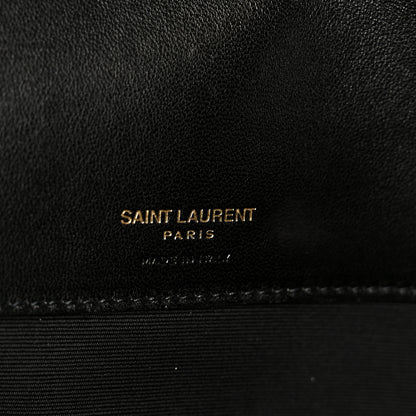 Saint Laurent Lambskin Chevron Quilted Large Loulou Black 7 of 15