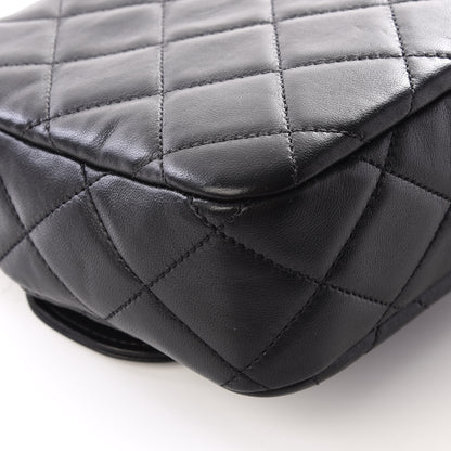 Chanel Lambskin Quilted Chain & Tassel Small Camera Case Black 7 of 12