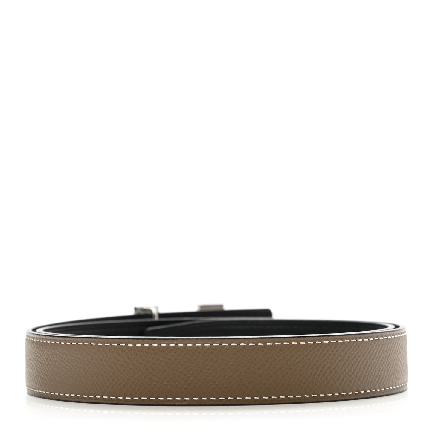 Epsom Swift 24mm Mini Constance Guilloche H Belt 80 Etoupe Black