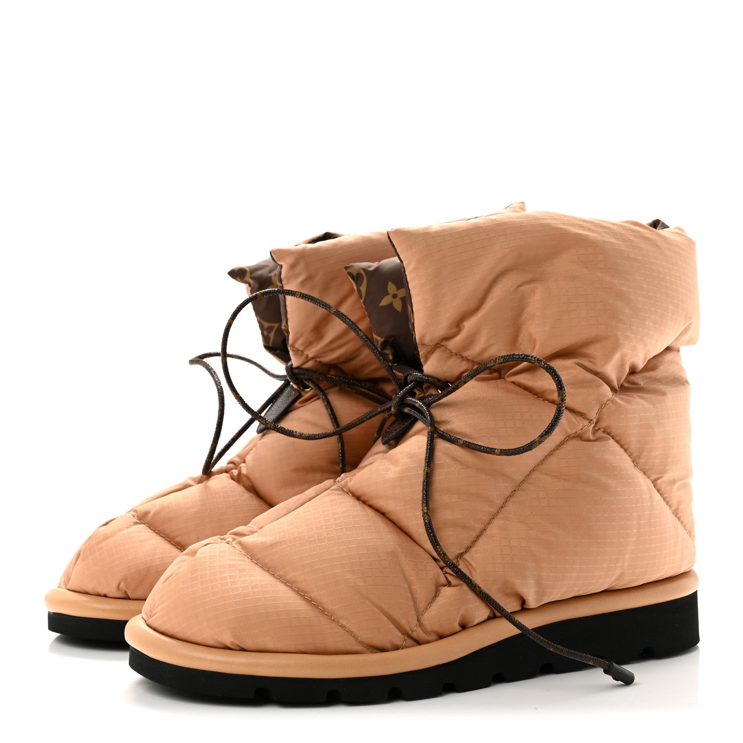 Louis Vuitton Nylon Monogram Pillow Comfort Ankle Boot 39 Beige 4 of 9
