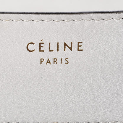 Celine Satin Calfskin Mini Bi-Color Luggage White Black 6 of 13