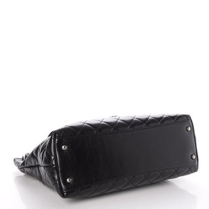 Chanel Aged Calfskin Quilted Mad About Quilting Hobo Black 5 of 9