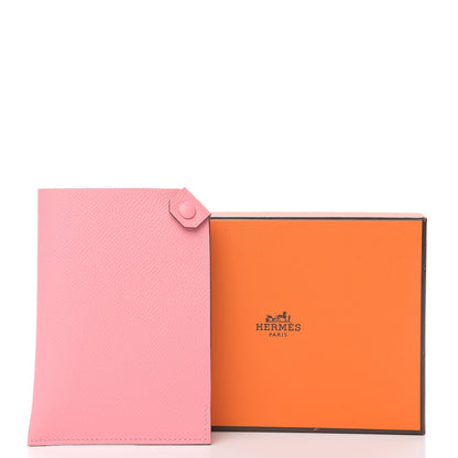 Hermes Chevre Mysore Tarmac PM Passport Holder Rose Confetti 6 of 6