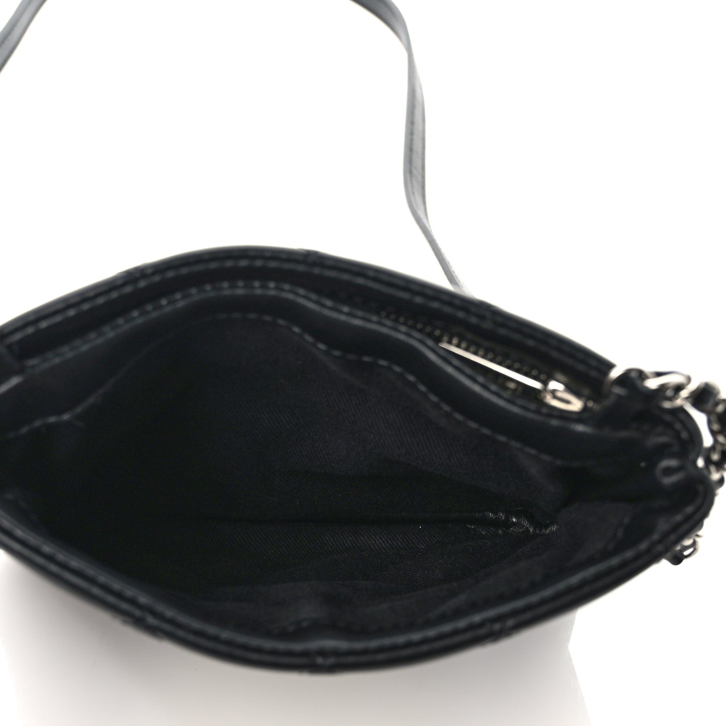 Lambskin Quilted Crossbody Bag Black