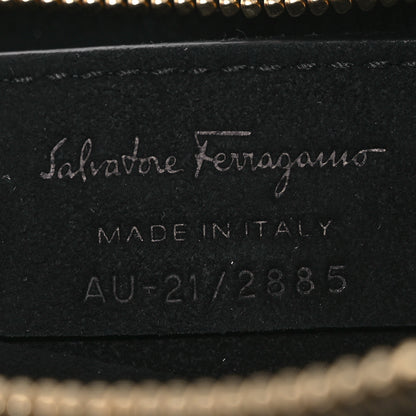 Salvatore Ferragamo Calfskin Maxi Gancio Shoulder Bag Black 6 of 10