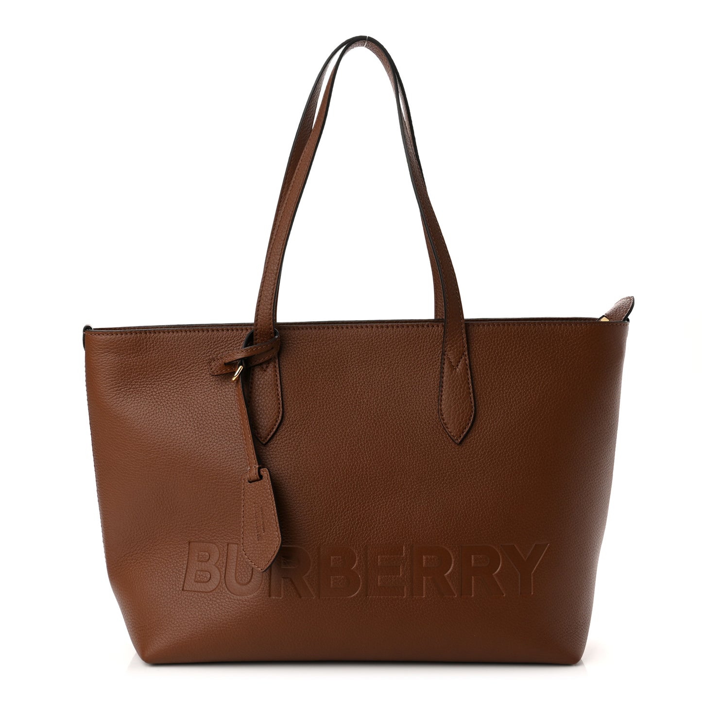 Calfskin Logo Embossed Medium Ardwell Tote Tan