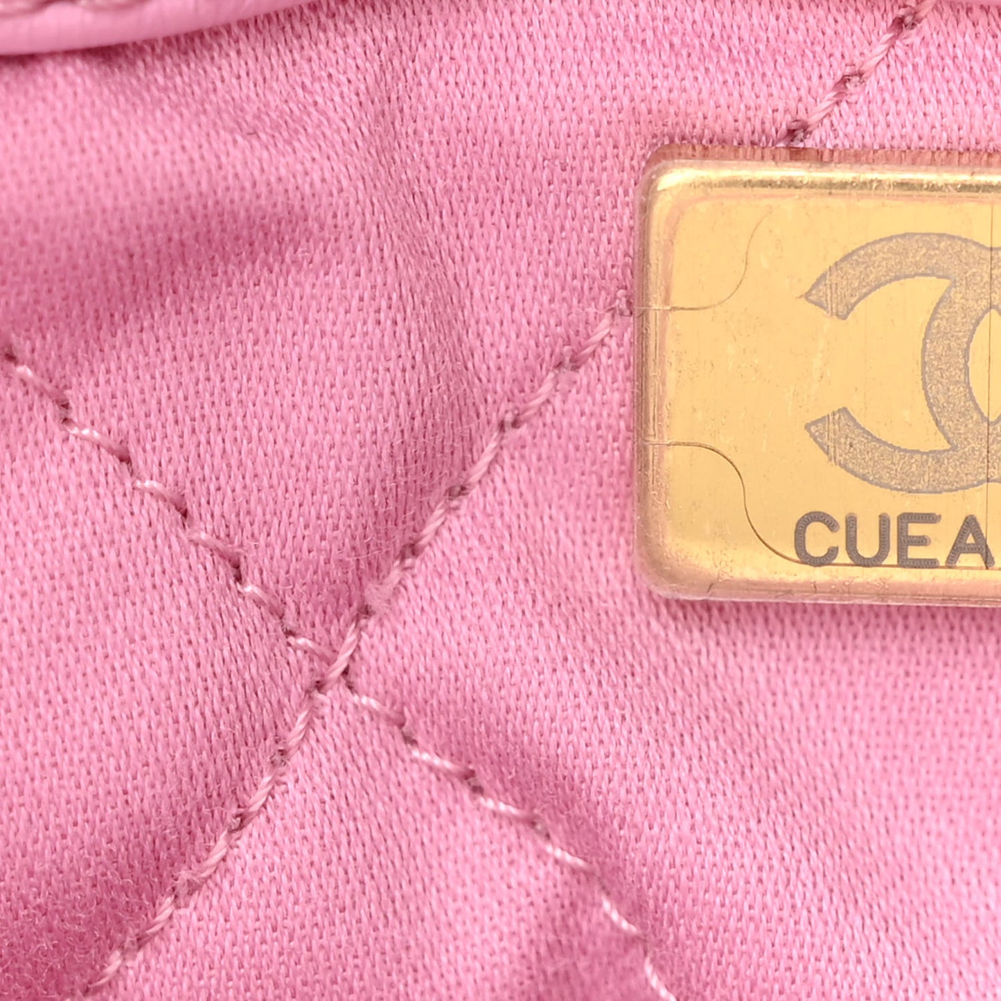 Shiny Calfskin Quilted Chanel 22 Backpack Lilac