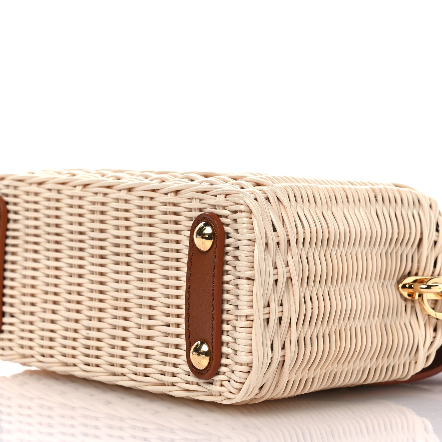 Louis Vuitton Rattan Calfskin Capucines Mini Brown 9 of 10