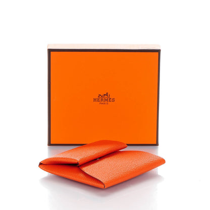 Hermes Chevre Mysore Bastia Coin Purse Feu 4 of 7