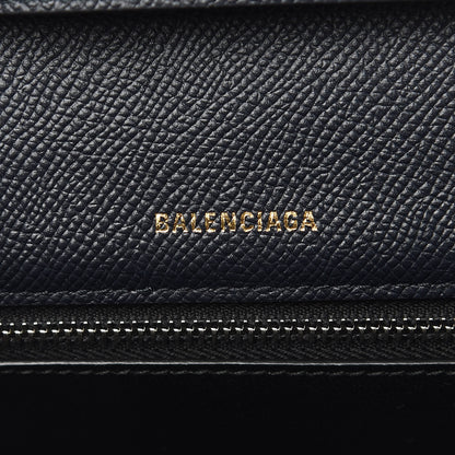 Balenciaga Signature Grained Calfskin Logo S Ville Day Bag Bleu Tempete Jaune 6 of 9