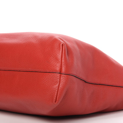 Prada Vitello Daino Tote Rosso 7 of 10