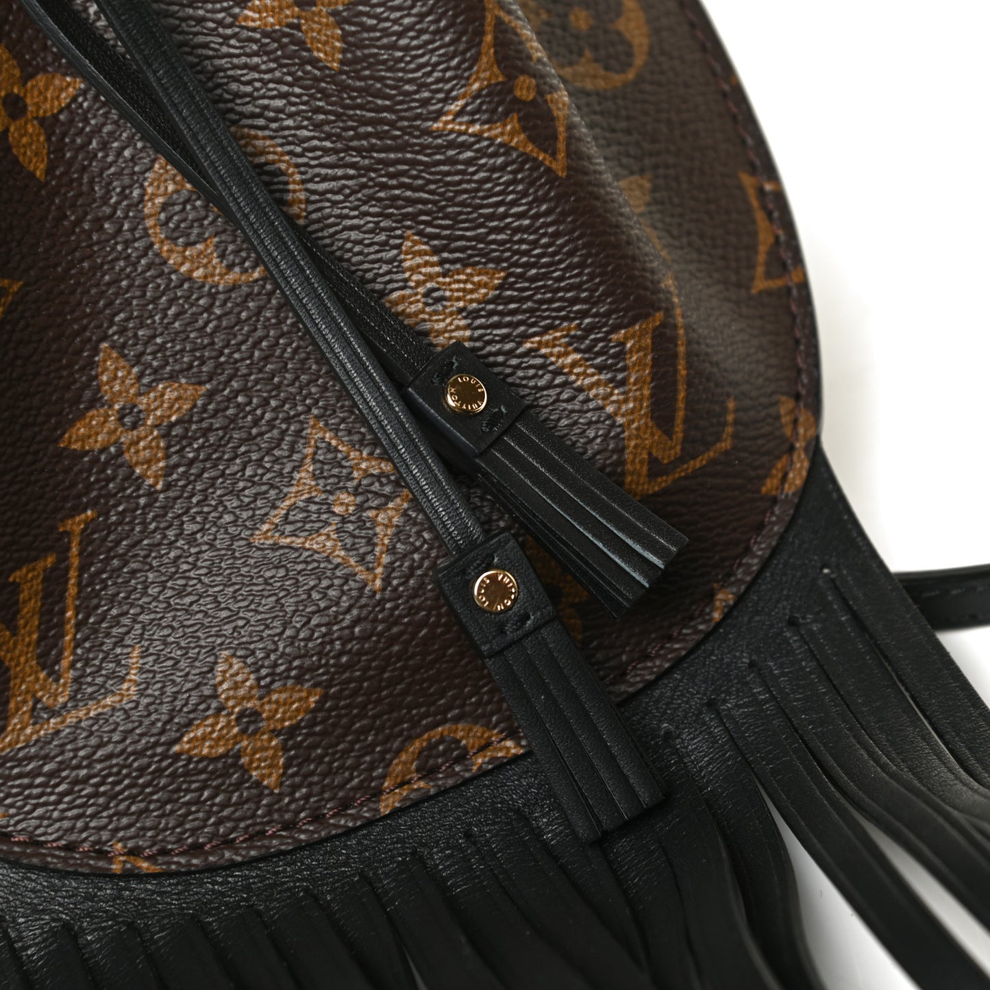 Monogram Fringed Mini Noe