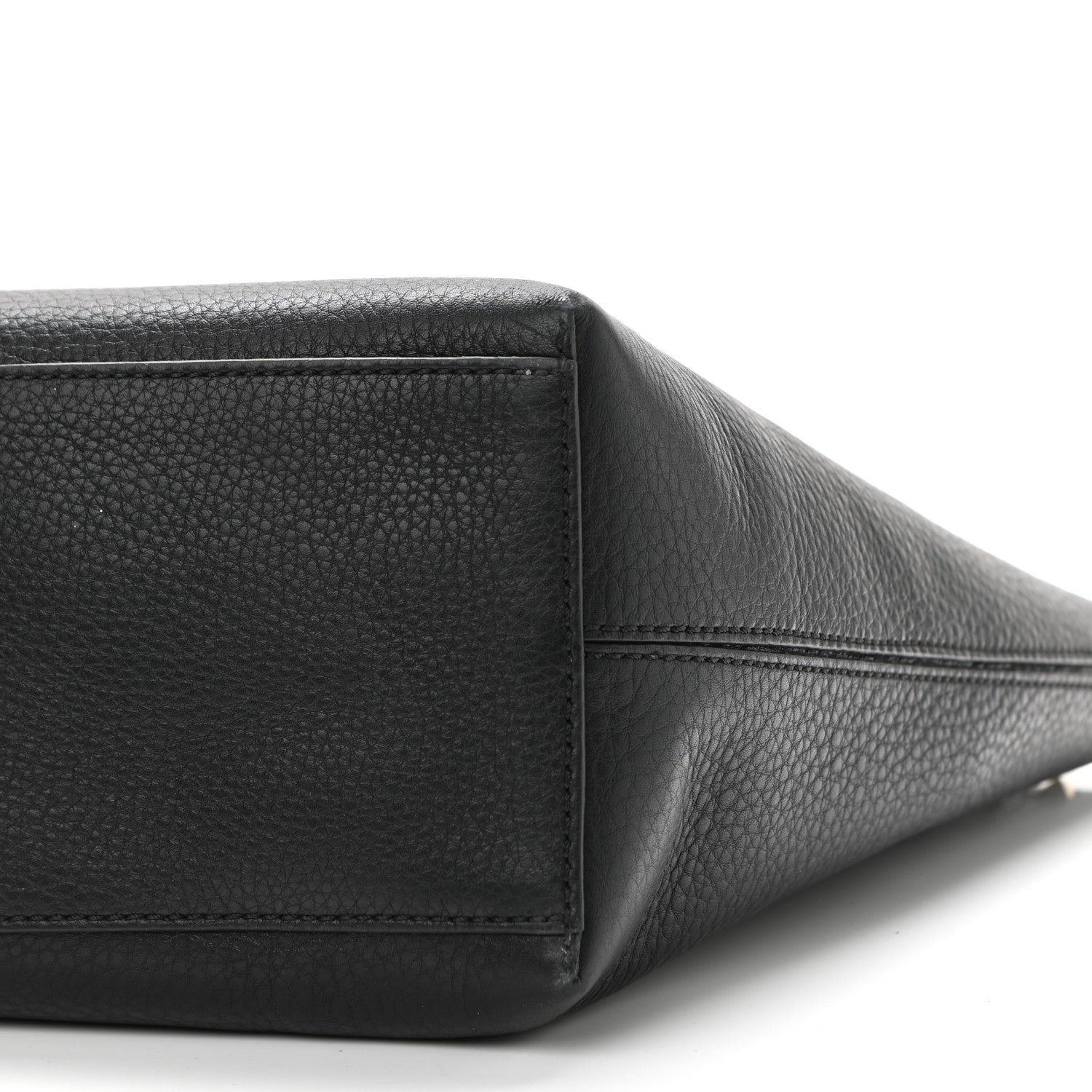 Valentino Garavani Grained Calfskin Rockstud Shoulder Tote Black 9 of 10