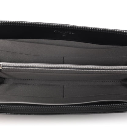 Chanel Patent Calfskin Lucky Symbols Zip Around Wallet Black 5 of 12