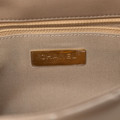 Chanel Lambskin Quilted Medium Chanel 19 Flap Dark Beige 6 of 11