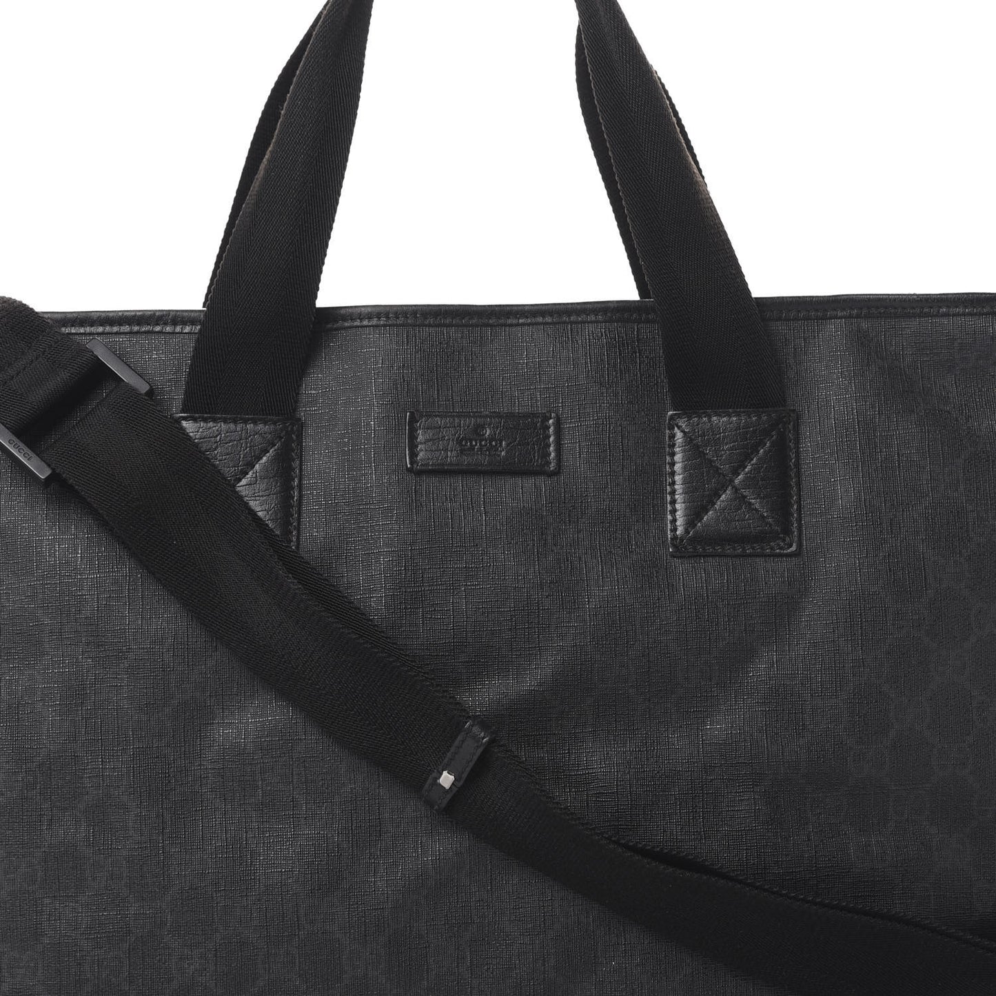 GG Plus Monogram Travel Bag Black
