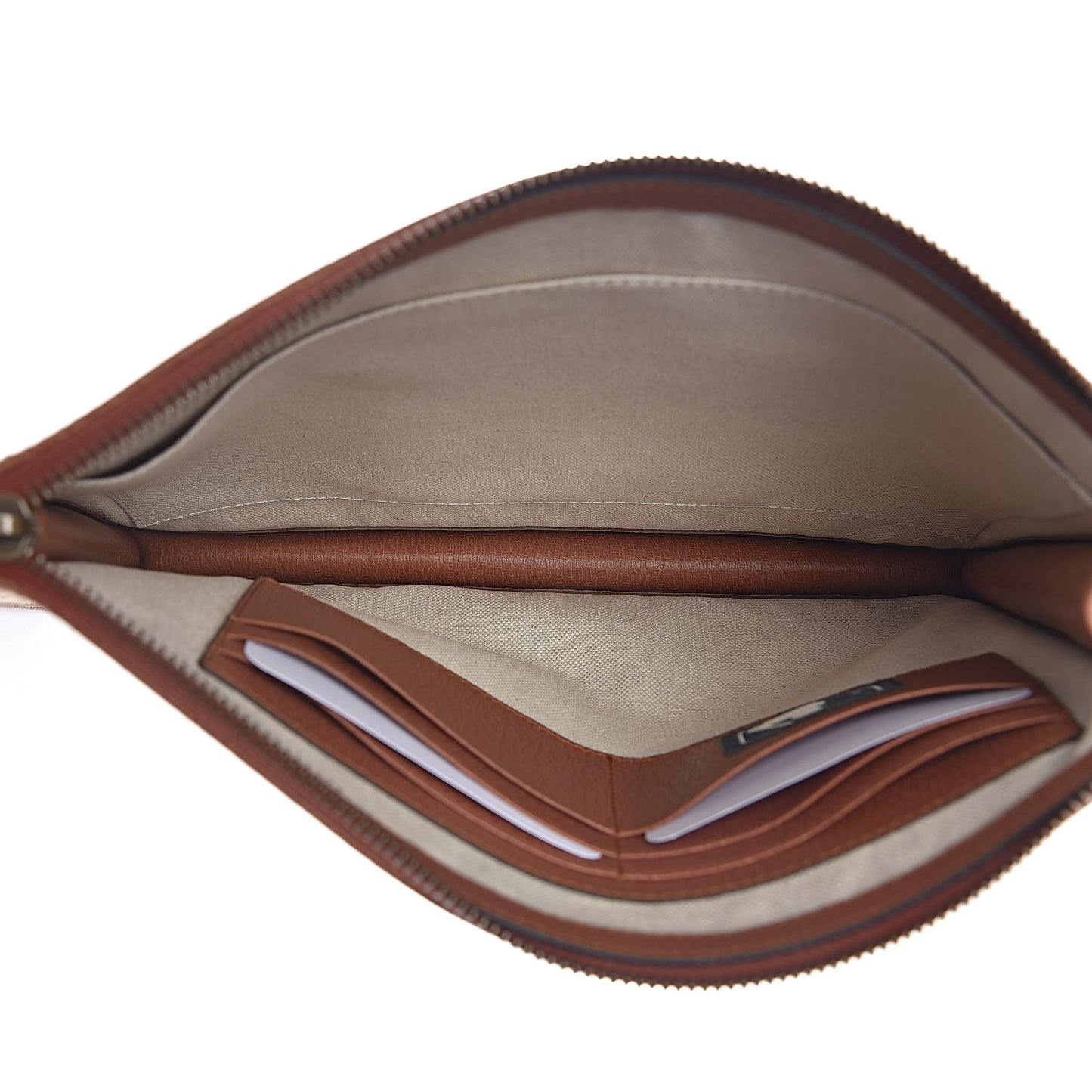 X MLB GG Monogram NY Yankees Zip Wristlet Pouch Beige Ruggine Ivory