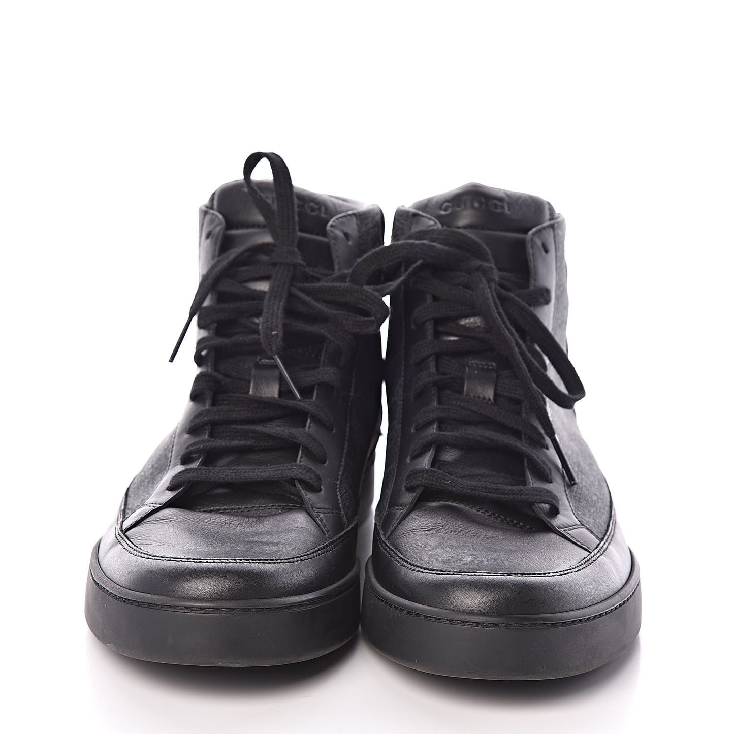 GG Supreme Monogram Mens Common High Top Sneakers 11 Black