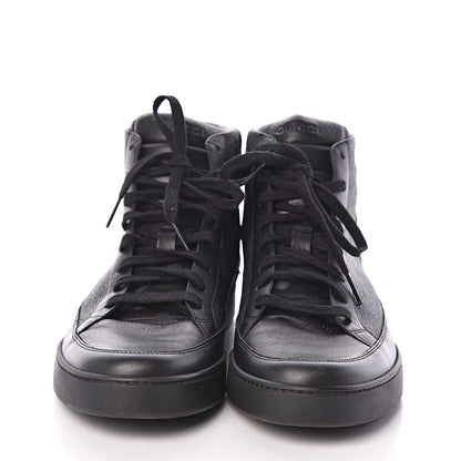 Gucci GG Supreme Monogram Mens Common High Top Sneakers 11 Black 2 of 9