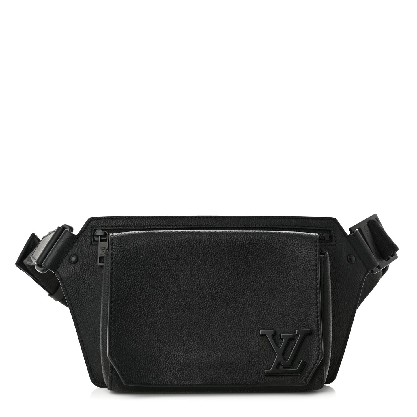 Grained Calfskin Aerogram Slingbag Black