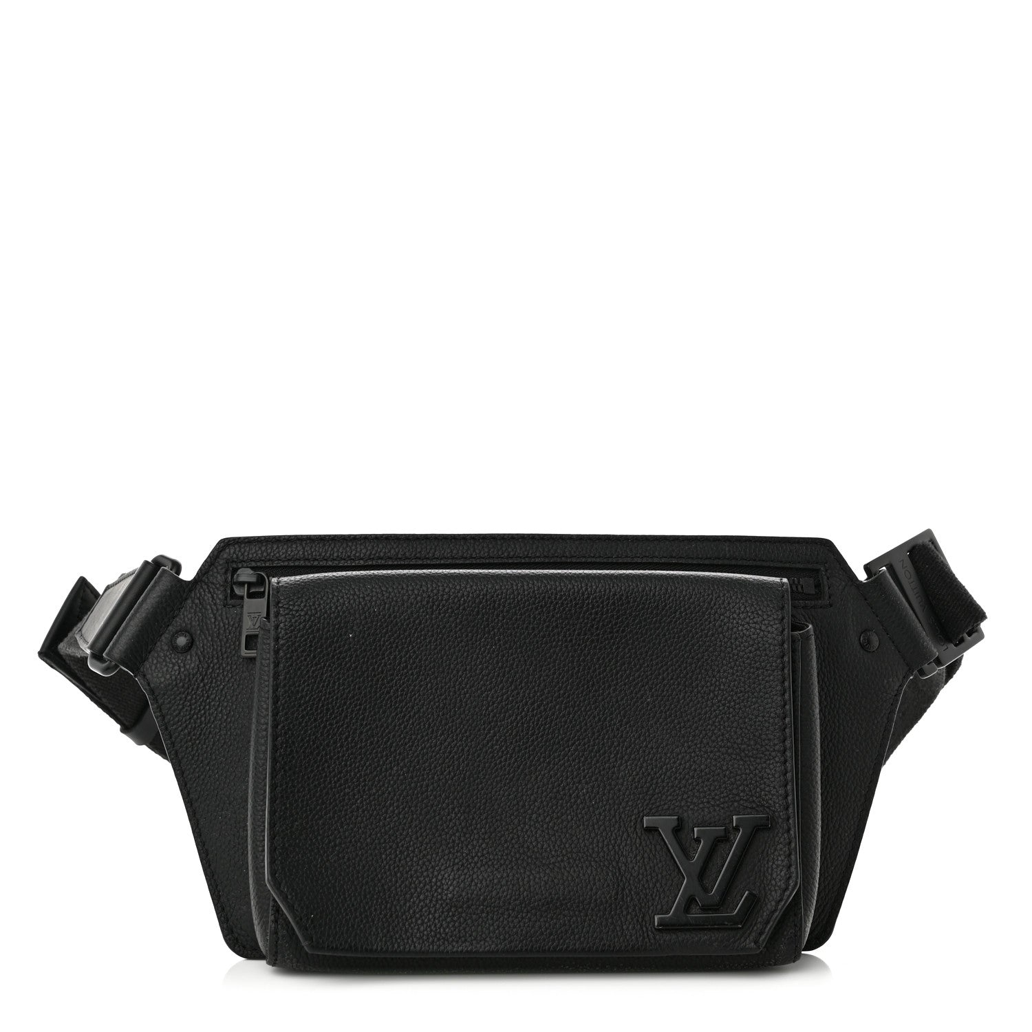 Louis Vuitton Grained Calfskin Aerogram Slingbag Black 1 of 10