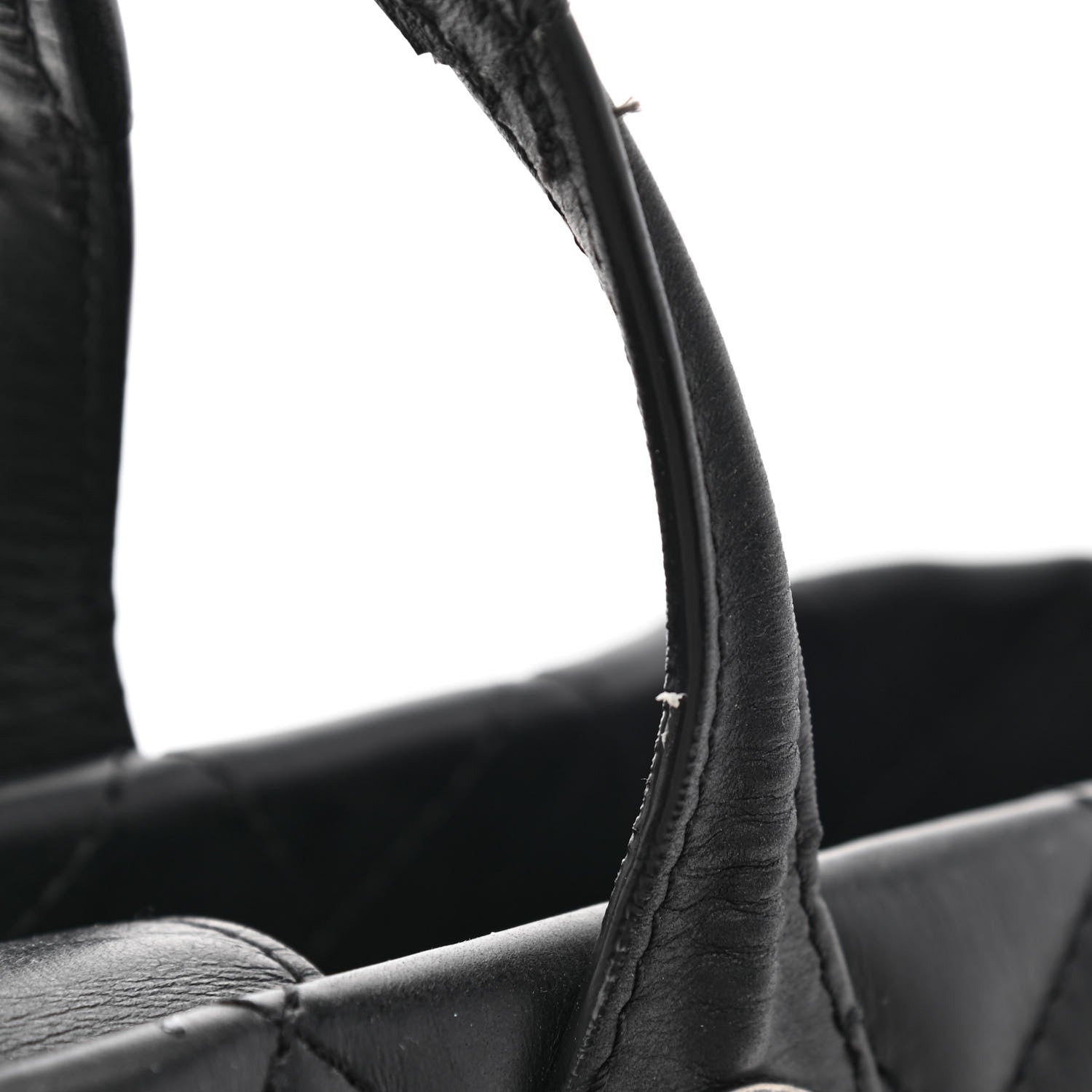 Chanel Calfskin Quilted Small Easy Shopping Tote Black 11 of 12