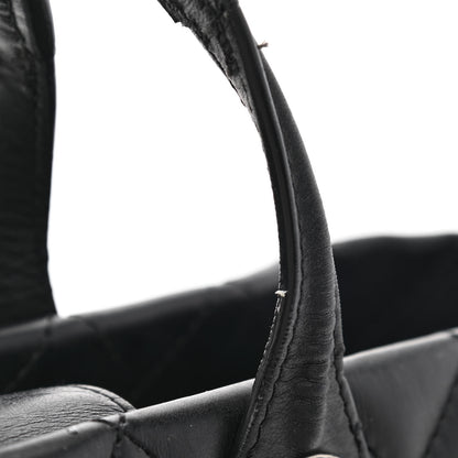 Chanel Calfskin Quilted Small Easy Shopping Tote Black 11 of 12
