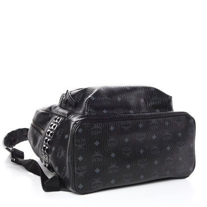 MCM Visetos Medium Side Studs Stark Backpack Black 4 of 12