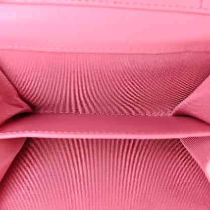 Chanel Lambskin Quilted Flap Card Holder On Chain Pink 5 of 12