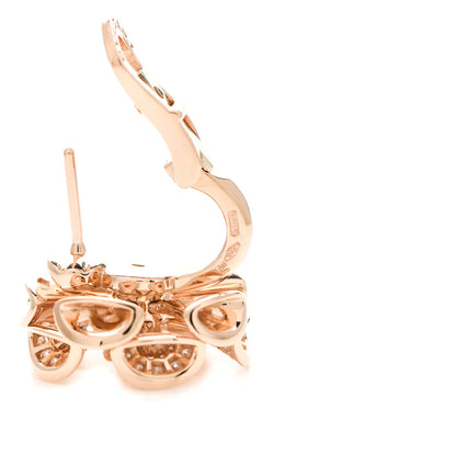 Bulgari 18K Rose Gold Diamond Divas' Dream Flower Earrings 5 of 5