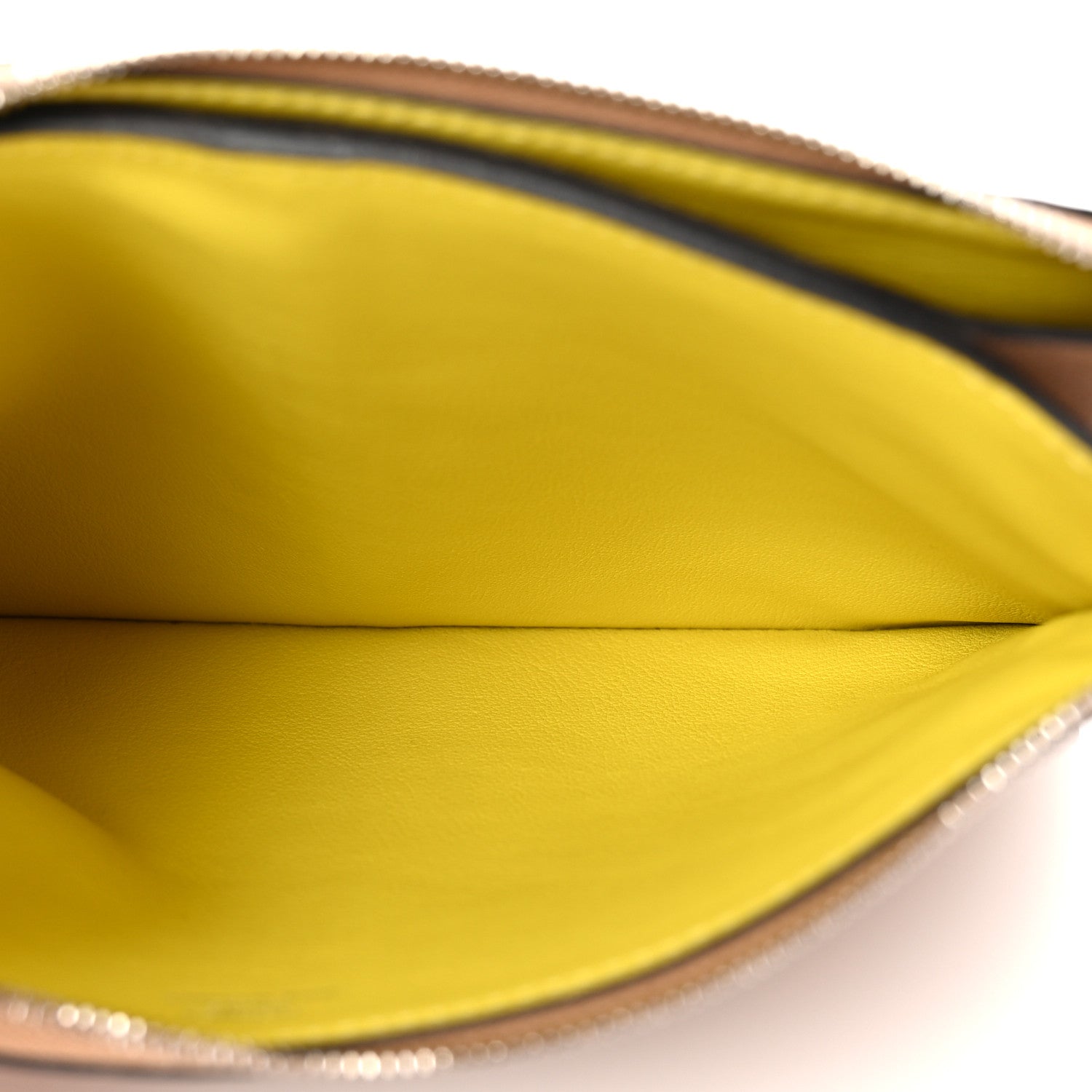 Hermes Evercolor Atout Pouch Beige de Weimar Lime 5 of 6