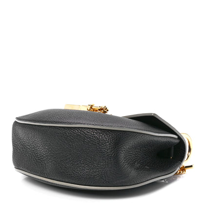 Chloe Grained Calfskin Lambskin Mini Drew Shoulder Bag Black 11 of 13
