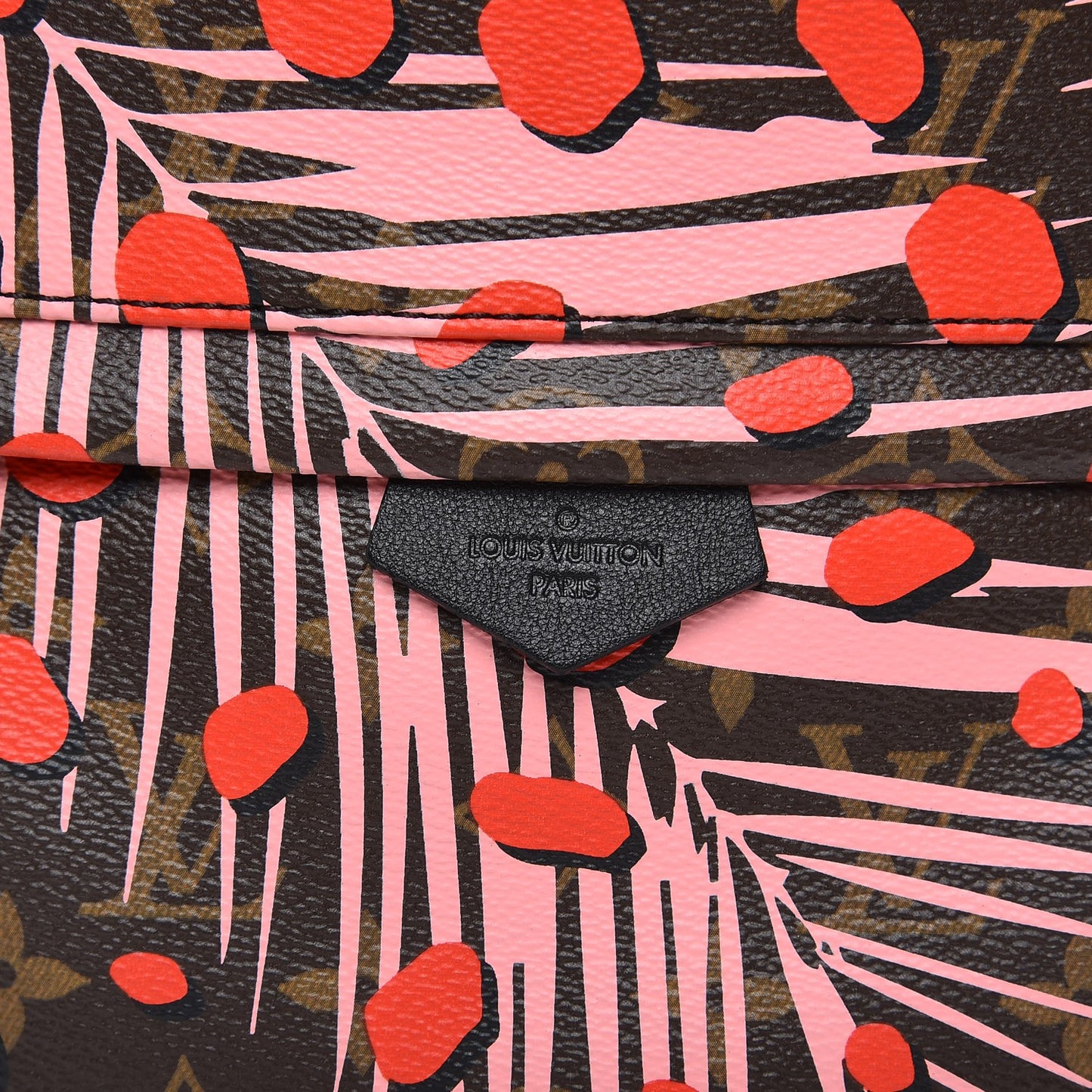 Monogram Jungle Dots Palm Springs Backpack PM Sugar Pink Poppy