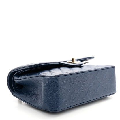Chanel Caviar Quilted Small Double Flap Navy 4 of 10