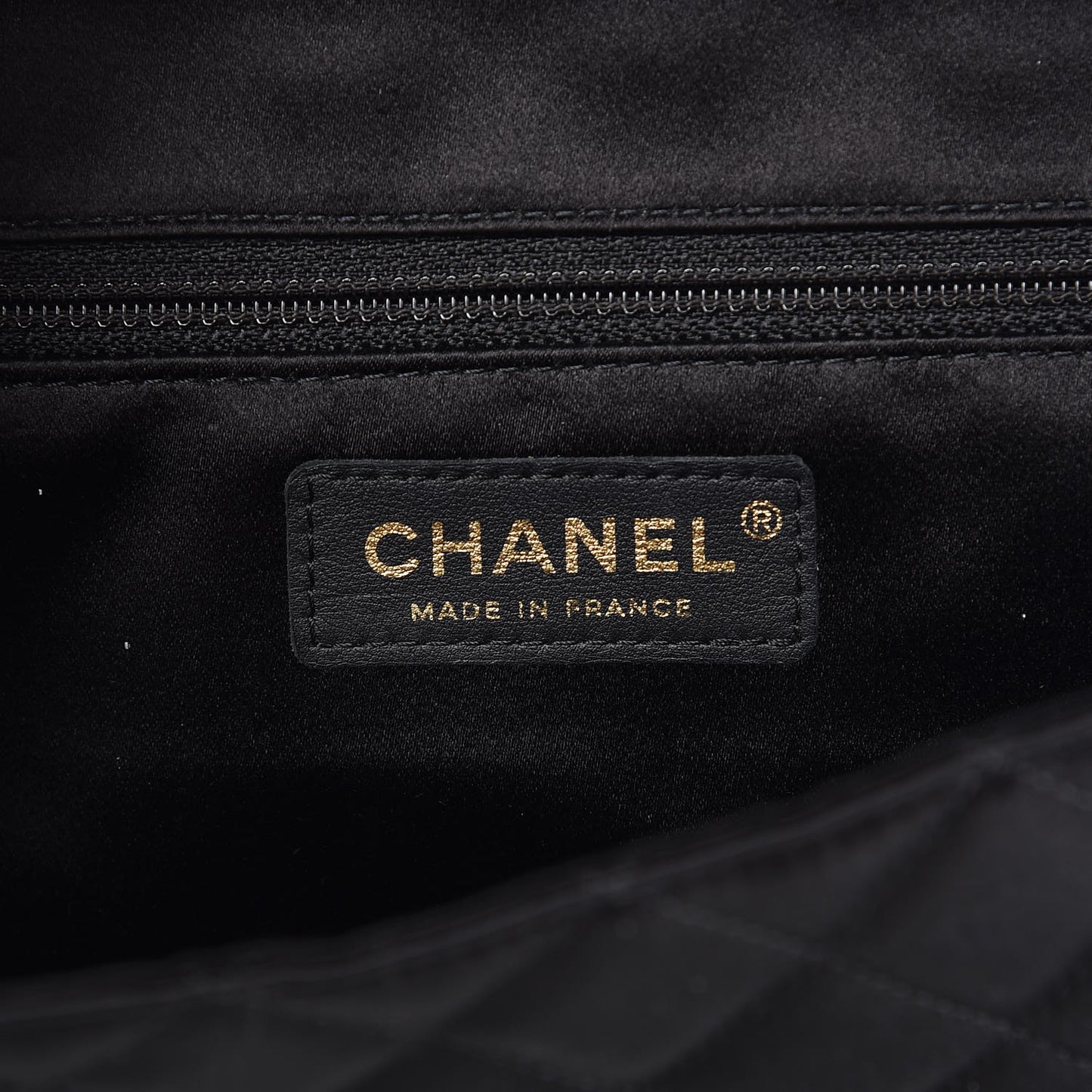Satin Quilted Butterfly Chain Flap Clutch Black