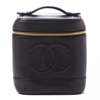 Chanel Caviar Vanity Cosmetic Case Black 1 of 8