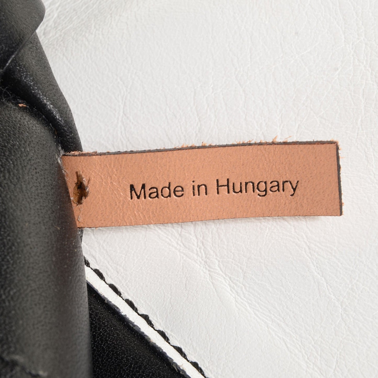 Calfskin Small Alison East West Tote Black White