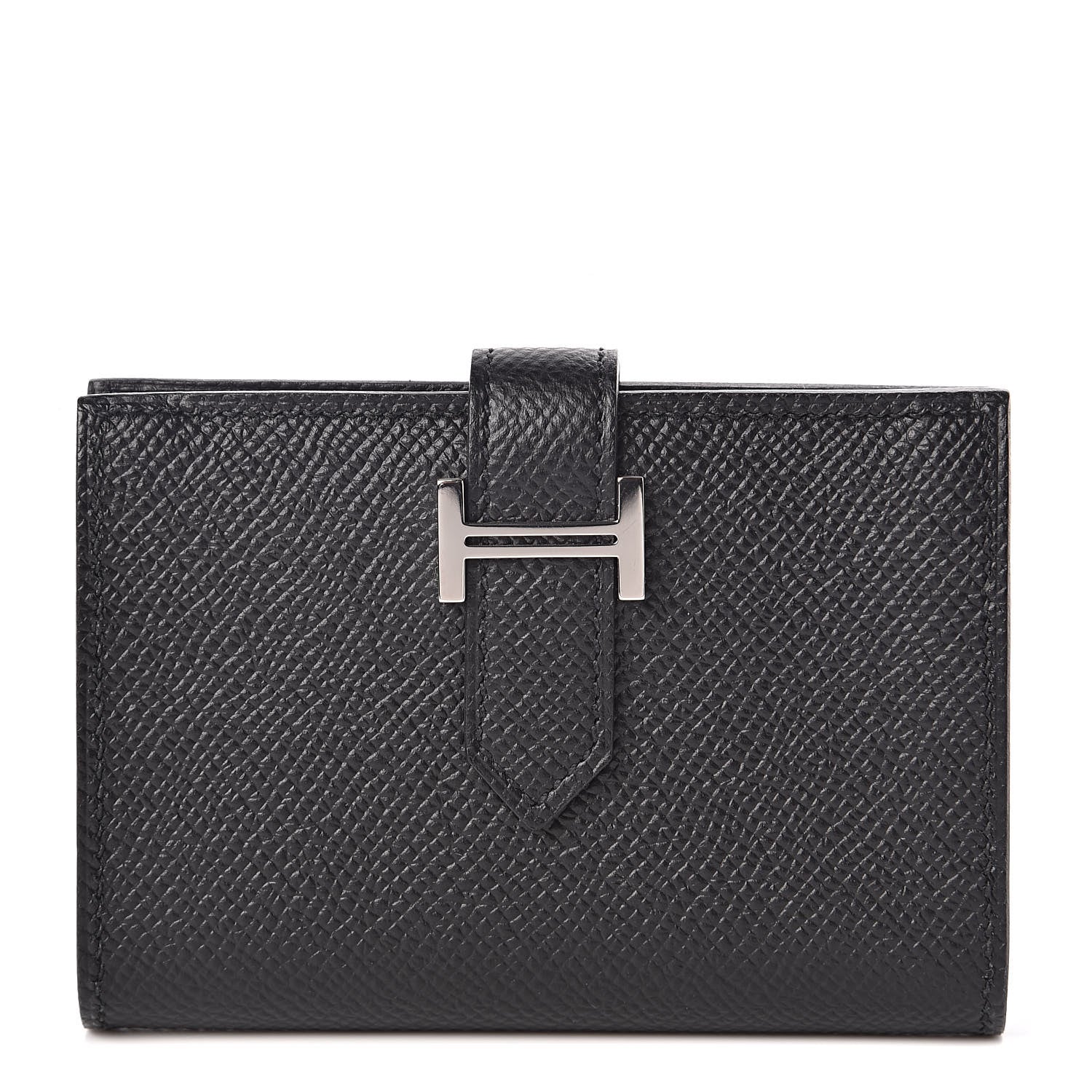 Hermes Epsom Bearn Card Holder Black 1 of 7