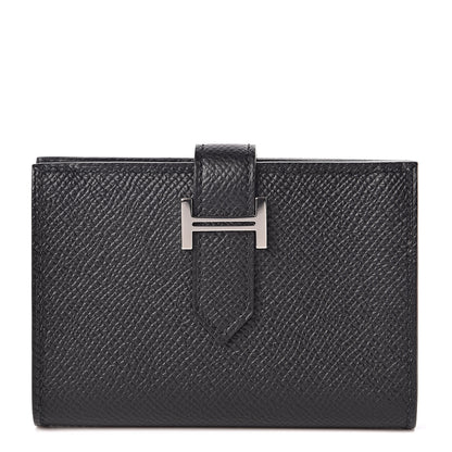 Hermes Epsom Bearn Card Holder Black 1 of 7