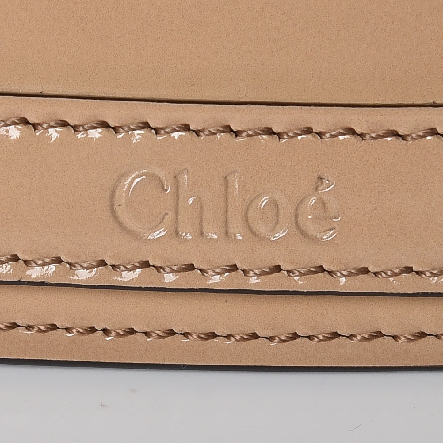 Patent Suede Small Nile Bracelet Bag Blush Nude
